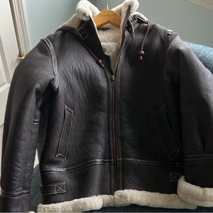 Overland Leather/Shearling Jacket